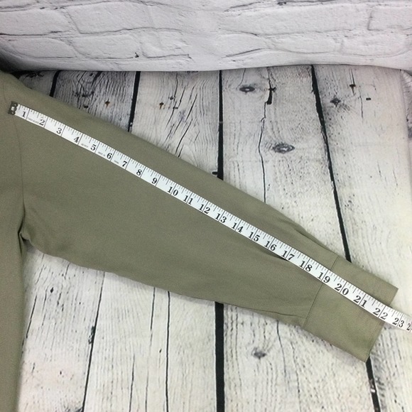 Annie Alexander Silk Work Clothes Mock Collar Long Sleeve Button Down Shirt L - Picture 9 of 14